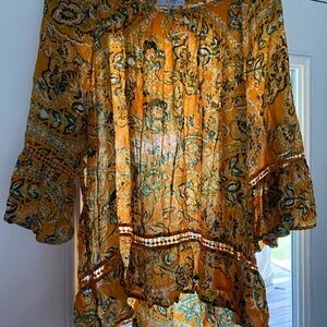 Fever 2X Print Womens Top